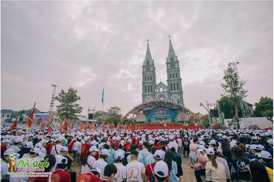 Toàn cảnh Đại hội Giới trẻ Giáo tỉnh Hà Nội lần thứ XIX tại Giáo phận Bắc Ninh